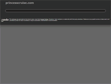 Tablet Screenshot of princesscruise.com
